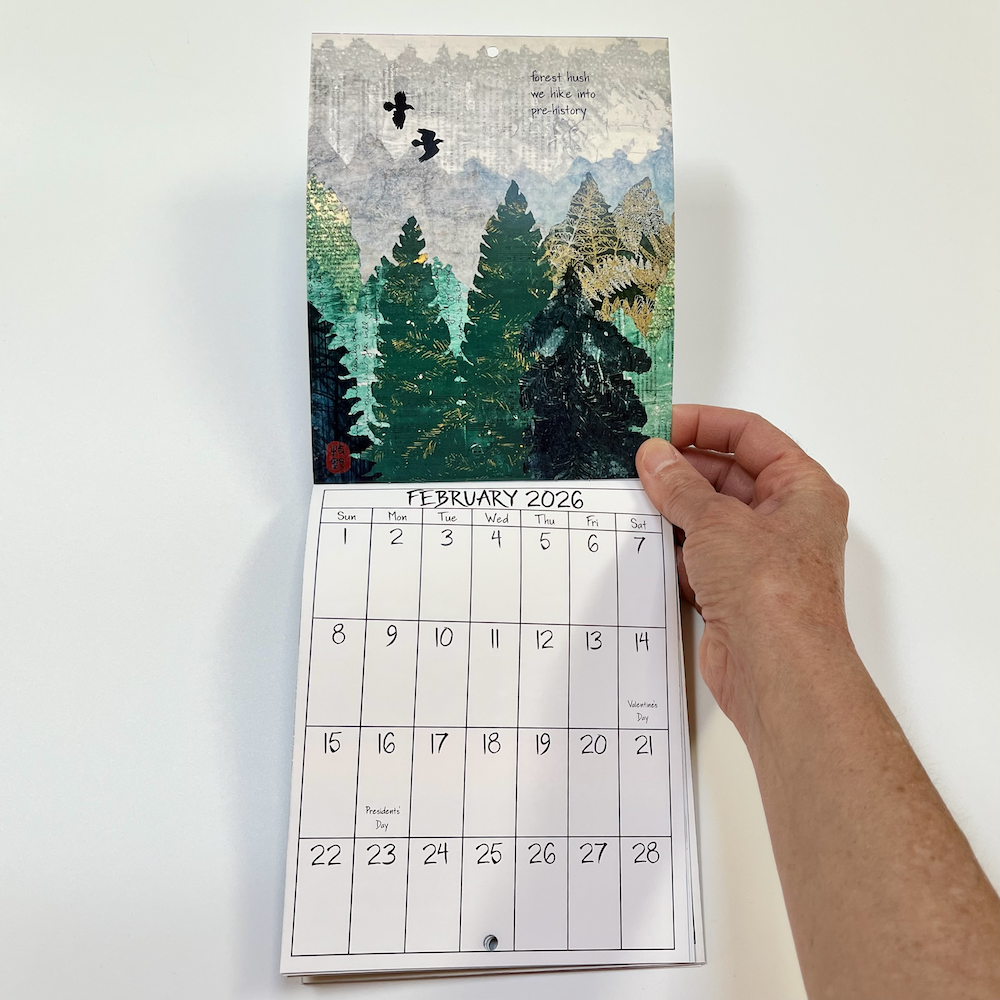 NEW! 2026 mini-calendar of art and haiku - Japanese-inspired